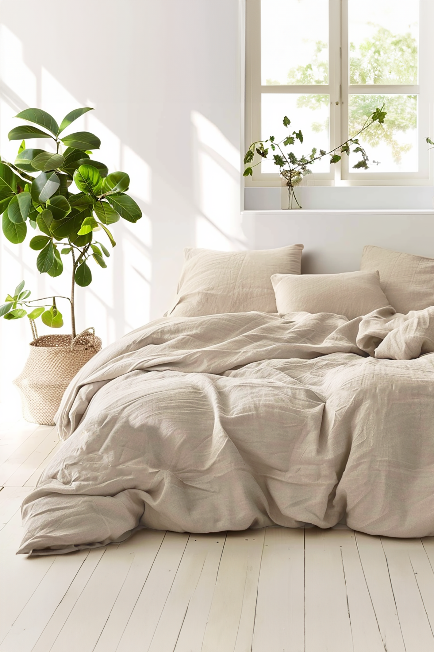 Cream duvet cover