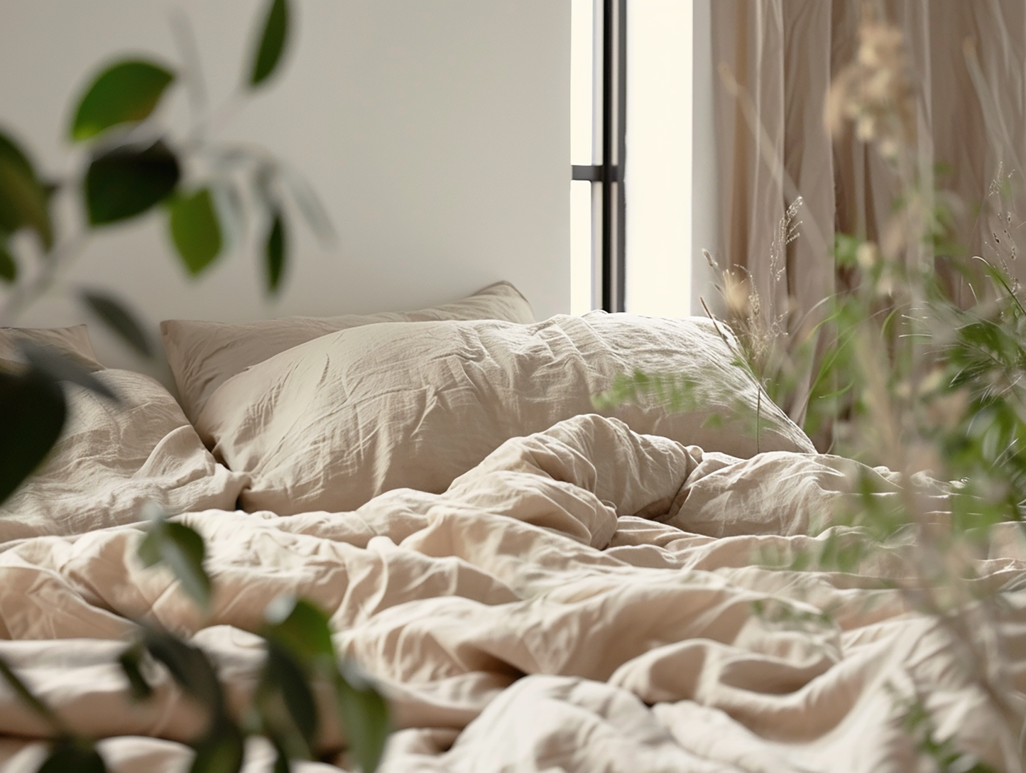 Cream duvet cover