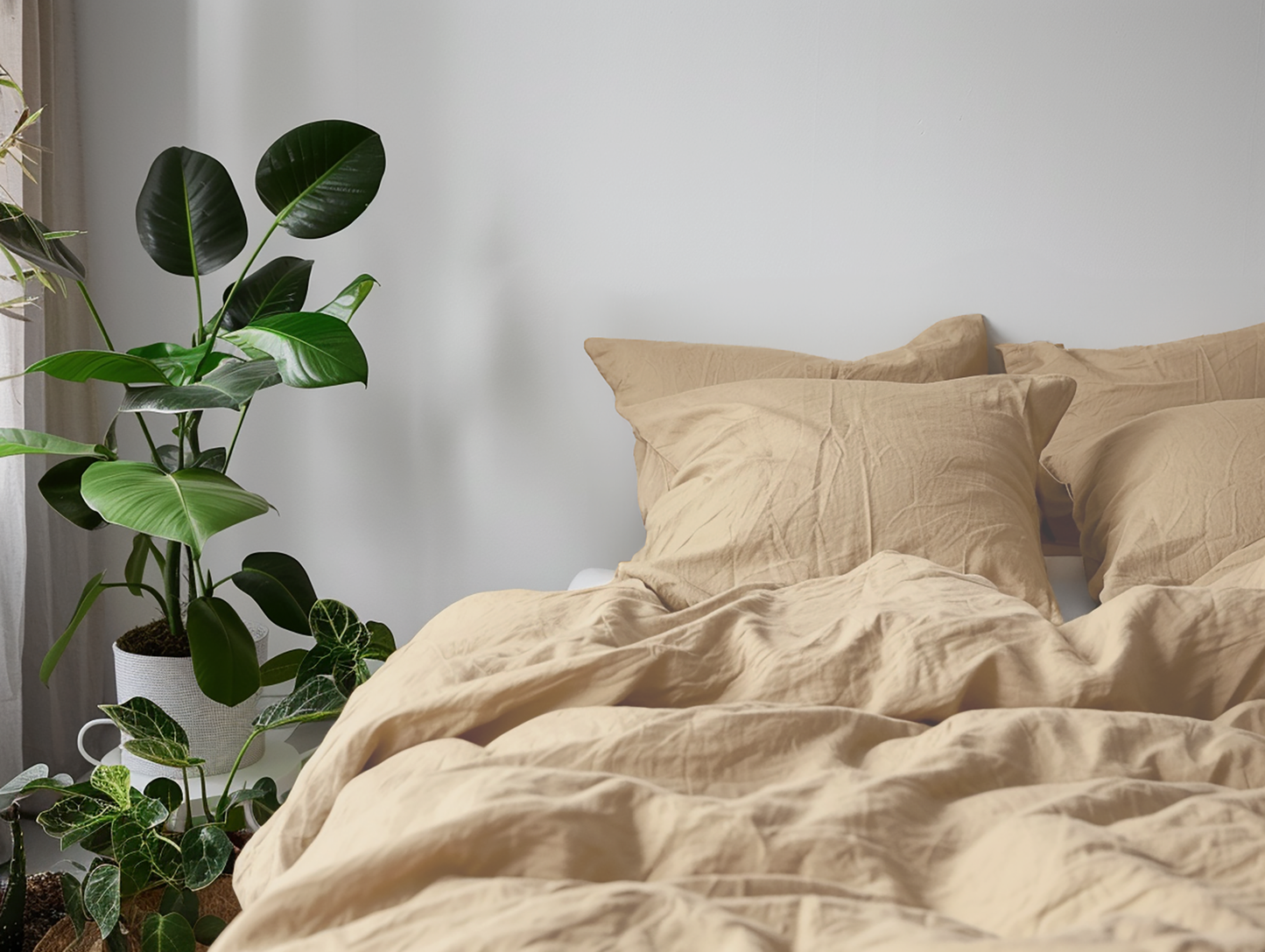 Housse de couette sable