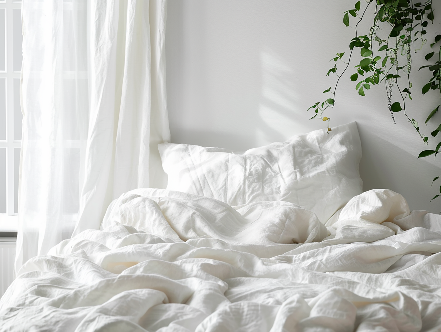 White duvet cover