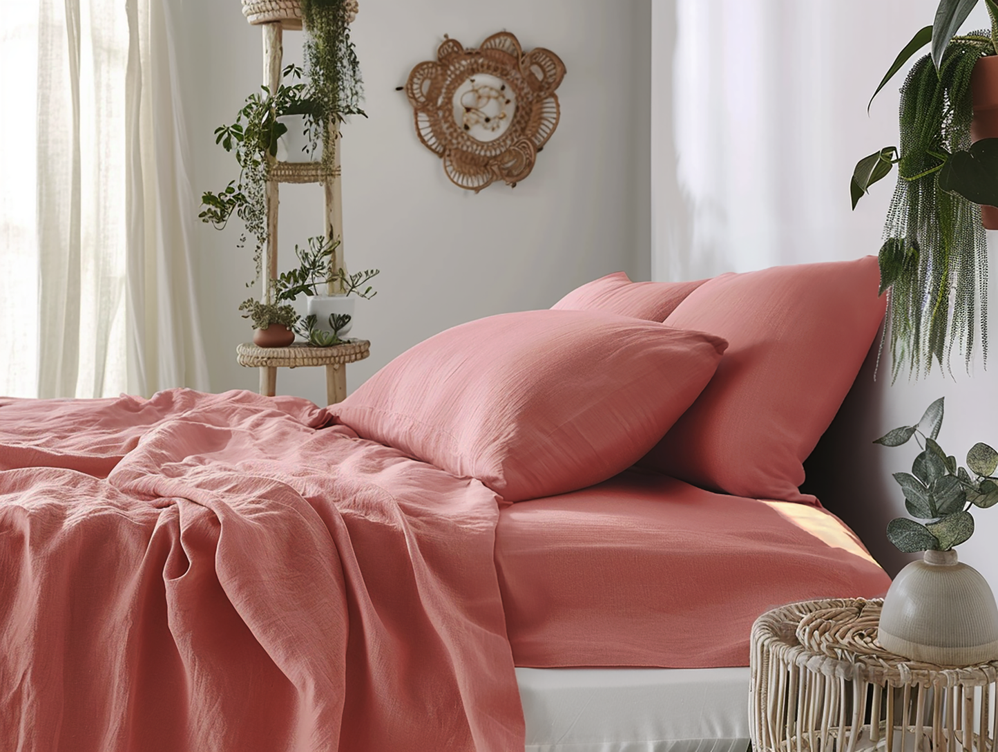 Coral sheet set
