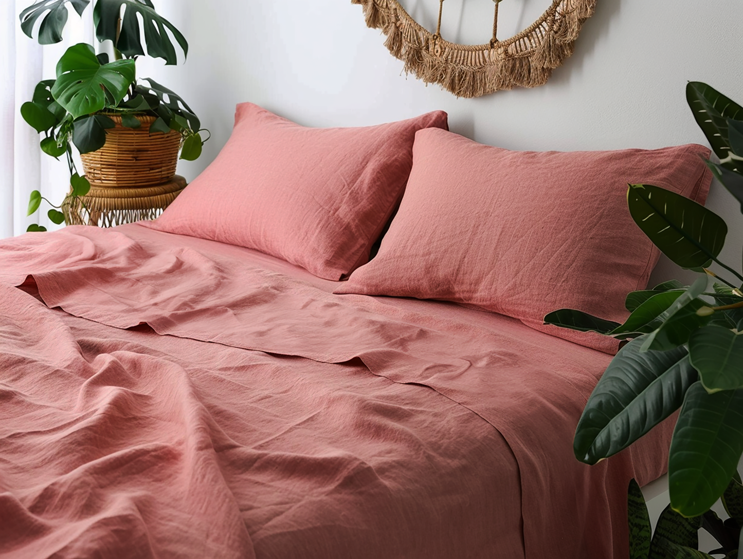 Korallen Spannbettlaken