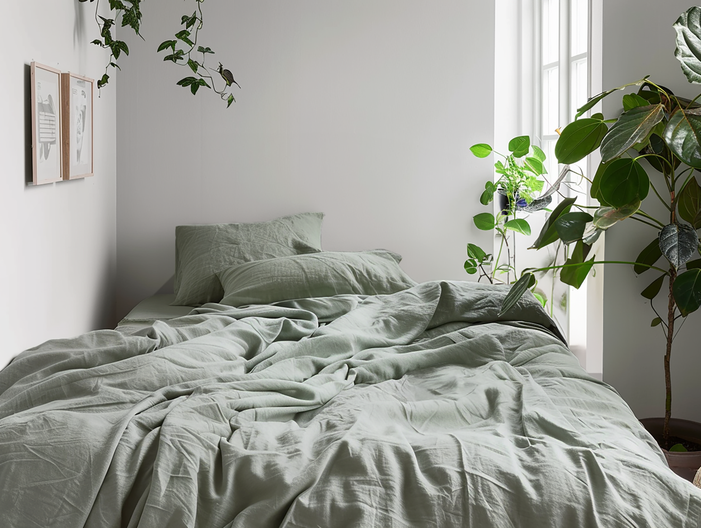 Sage duvet cover