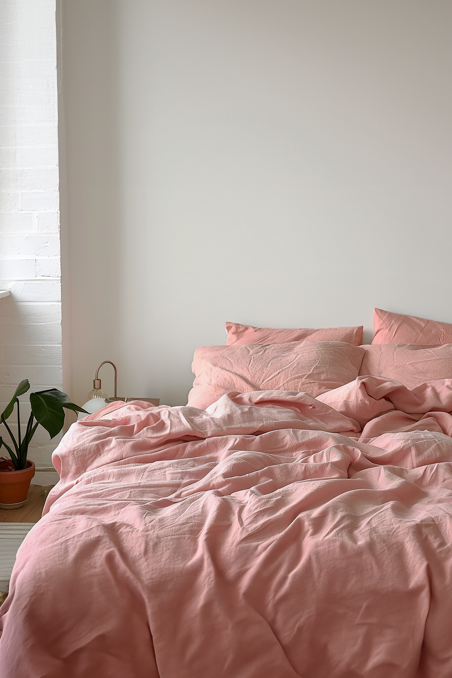 Peach duvet cover