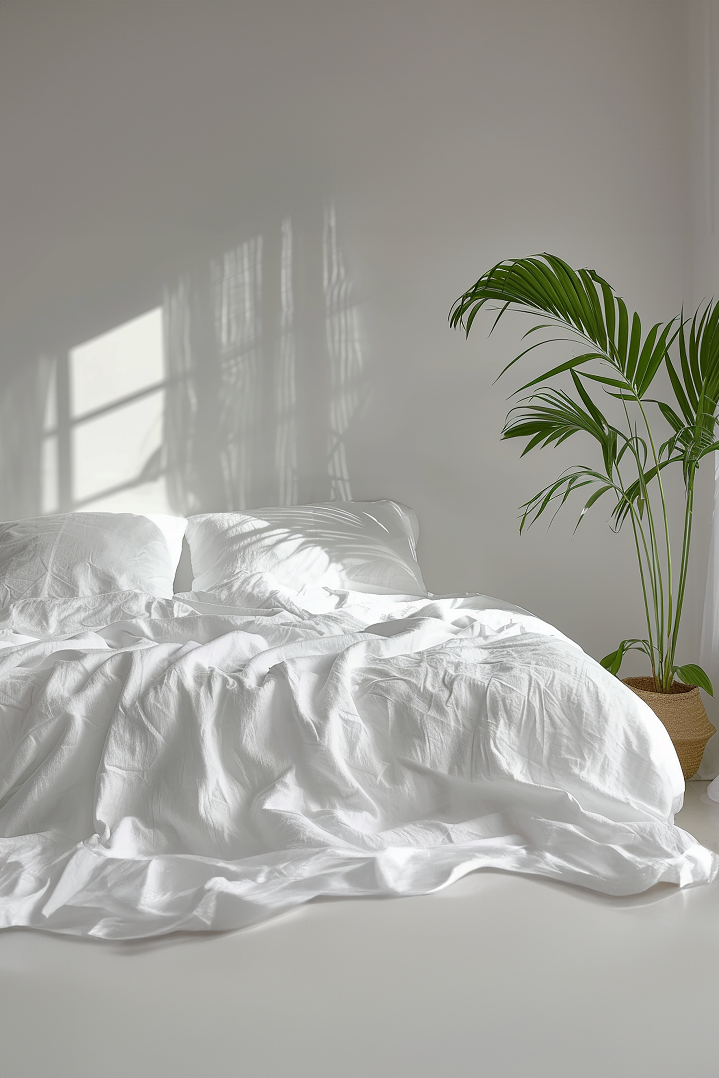 White duvet cover