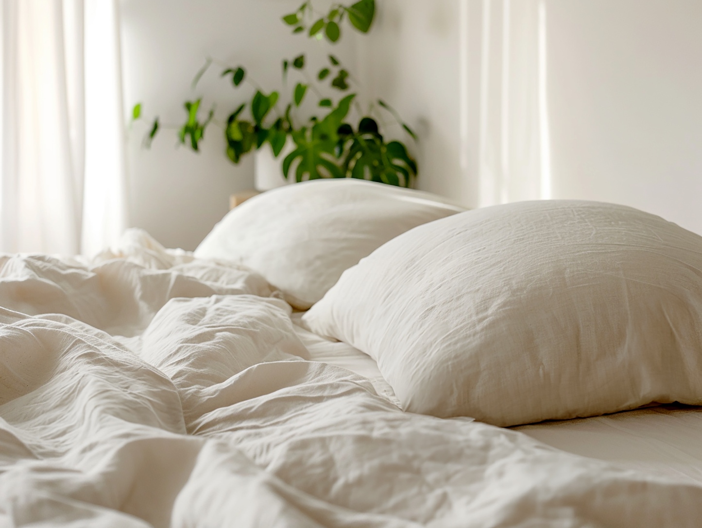 Cream coverlet
