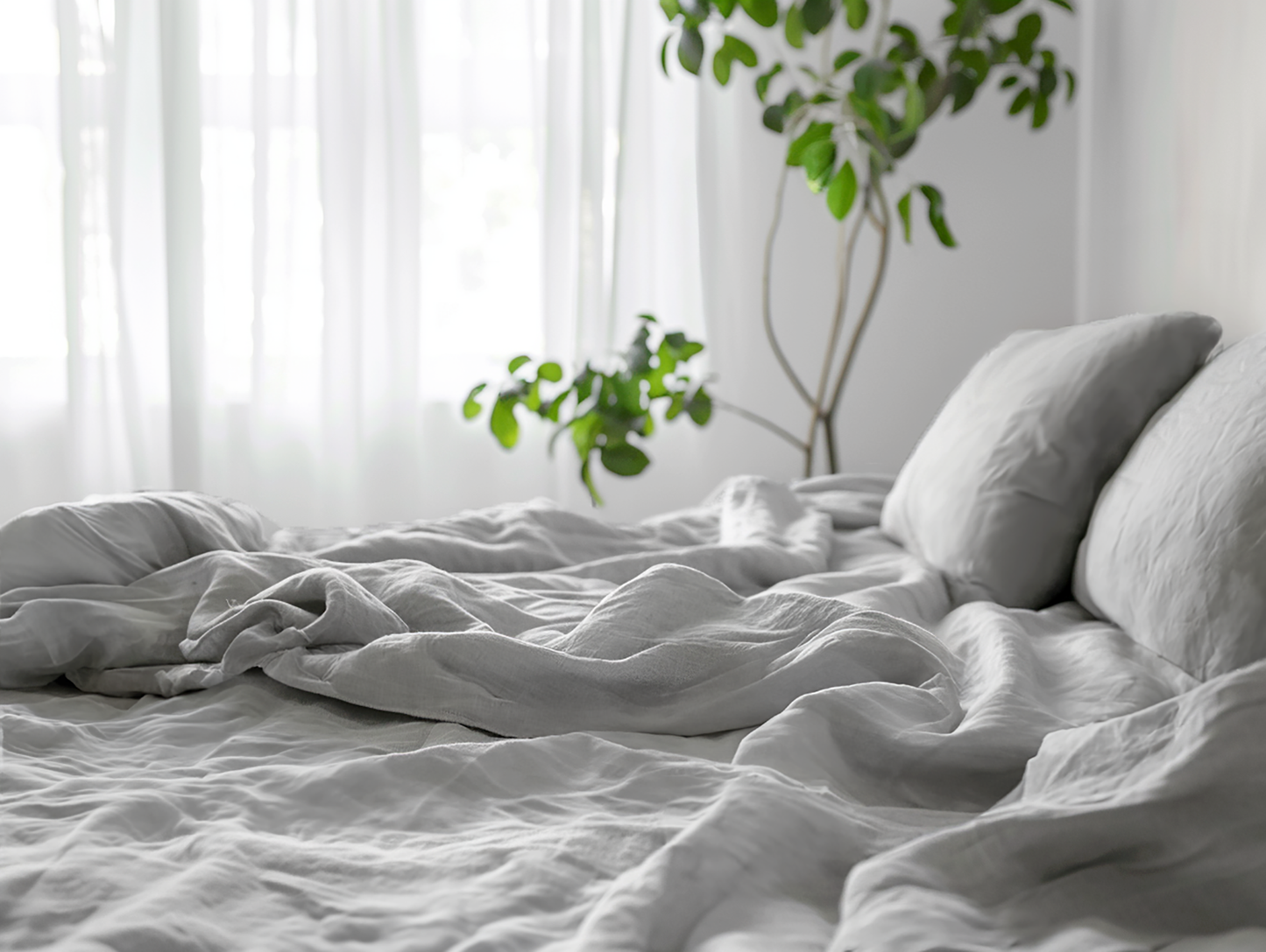 Couvre-lit gris clair