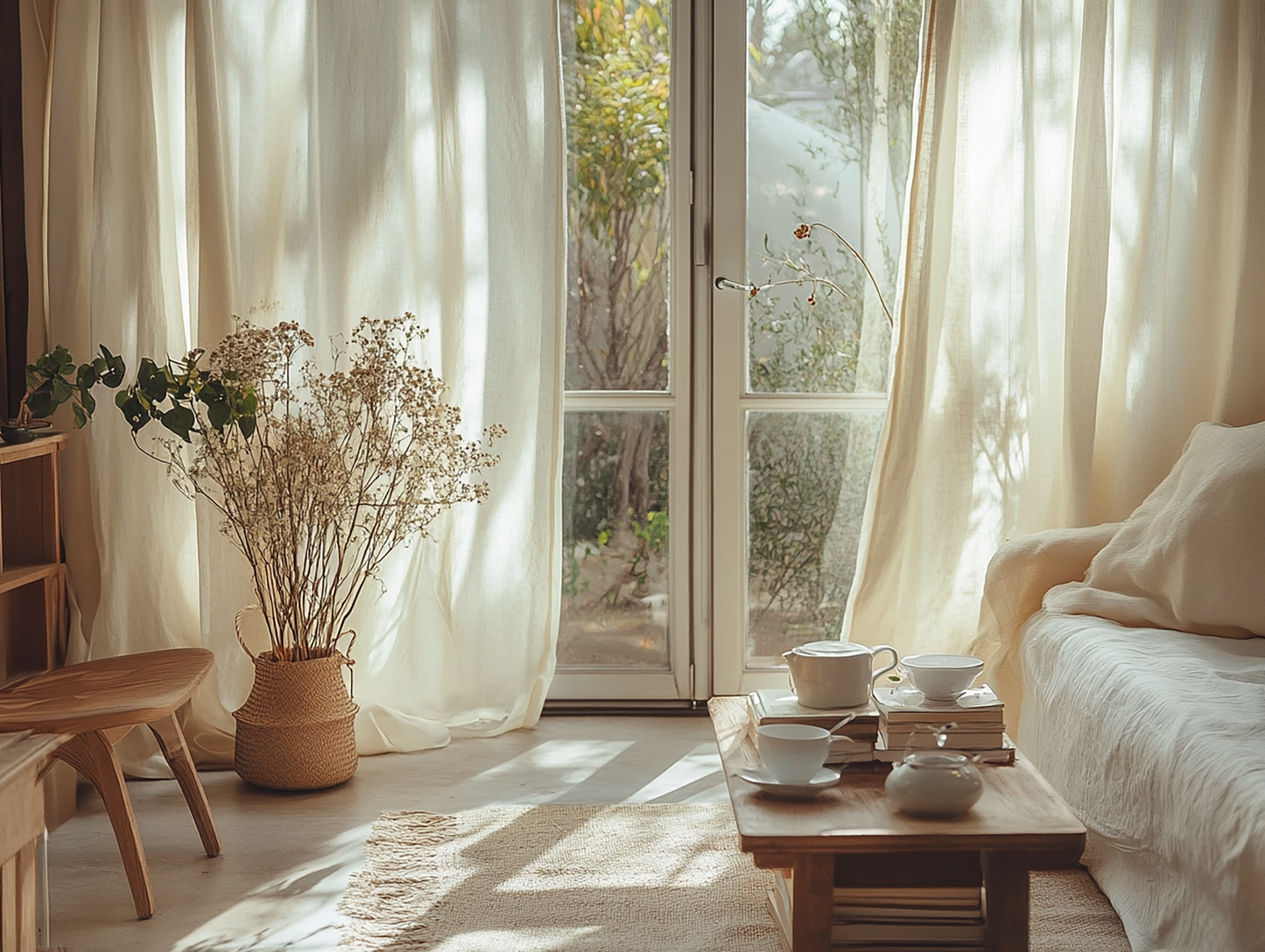 Rideaux occultants crème