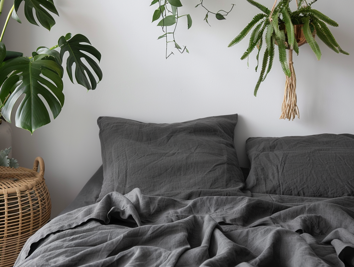 Dark gray sheet set