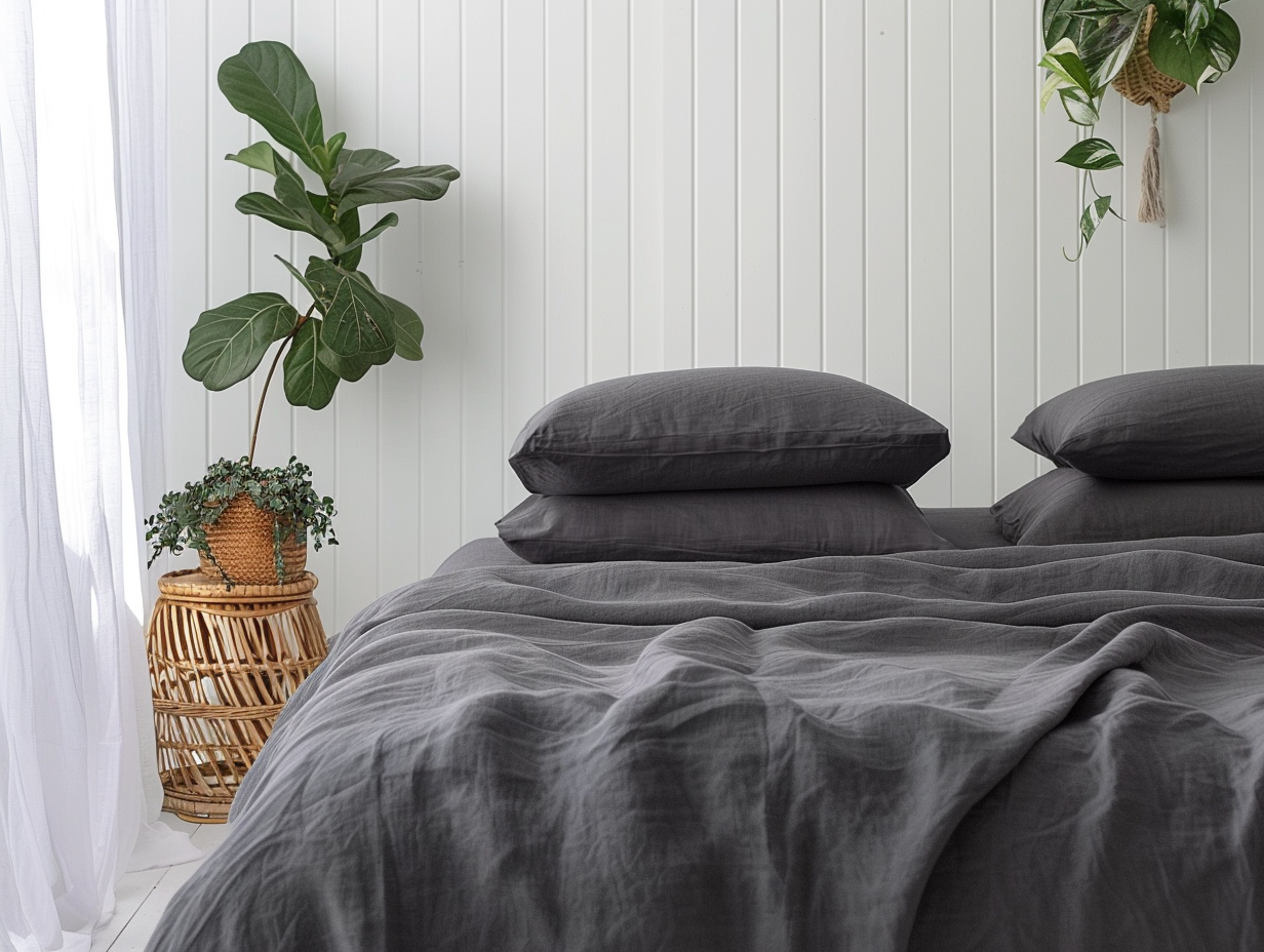 Dark gray sheet set