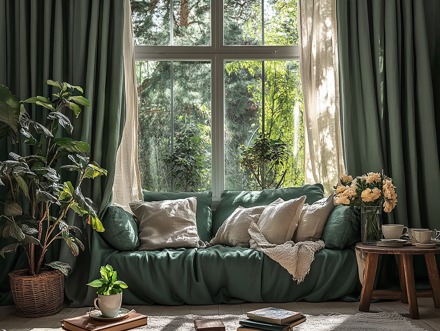 Pine blackout curtains