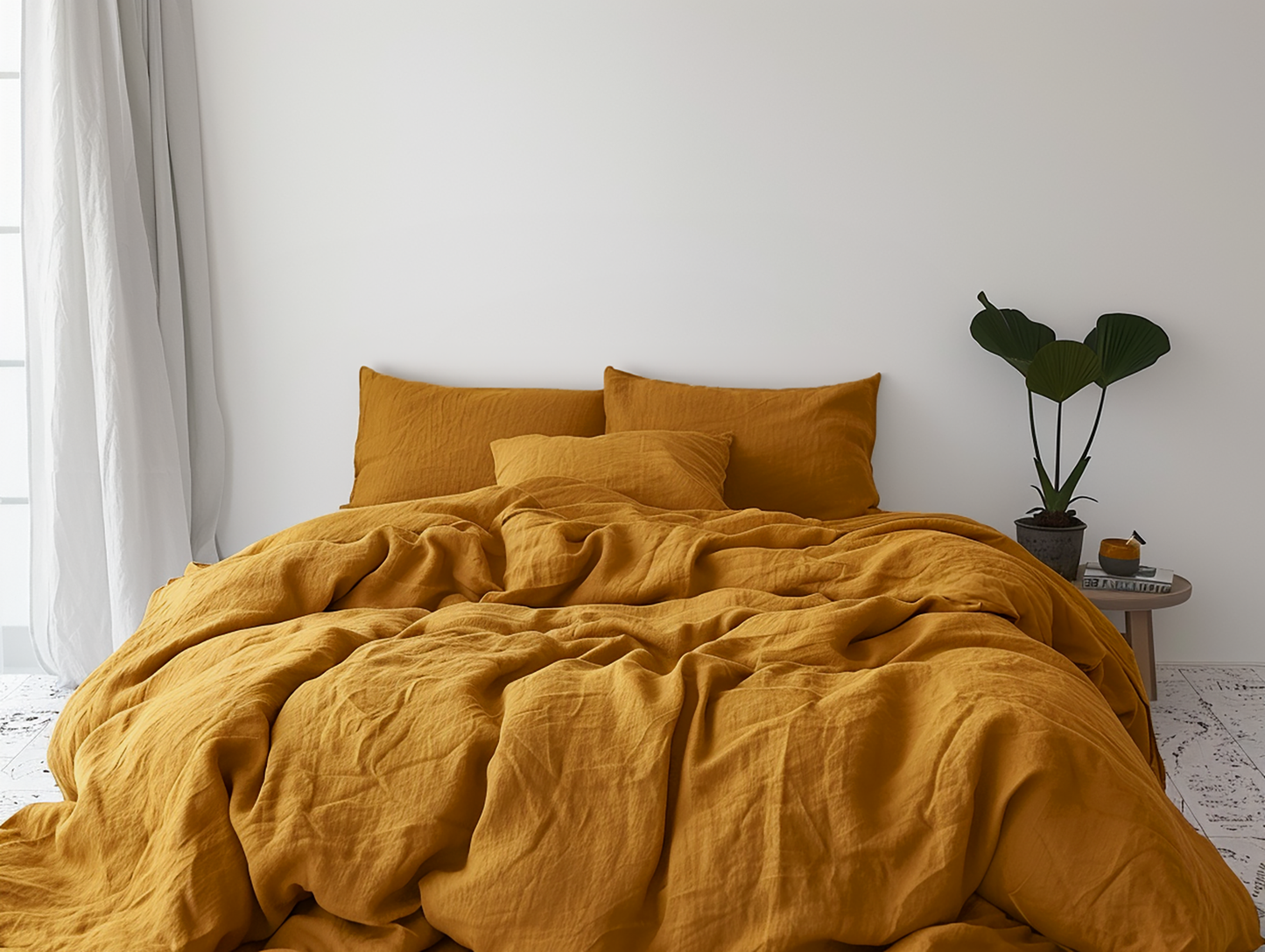 Ochre duvet cover