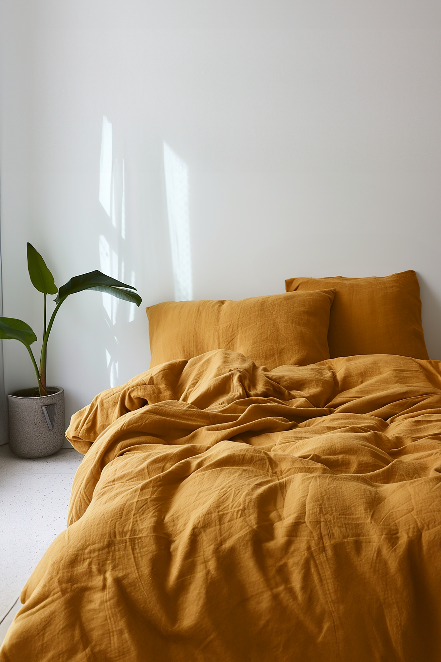 Ochre duvet cover