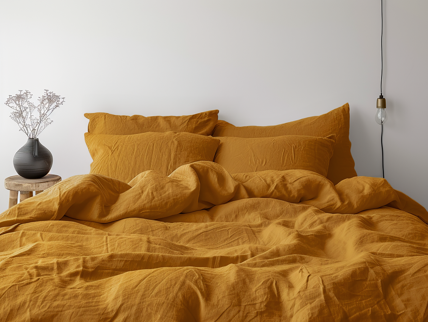 Ochre duvet cover