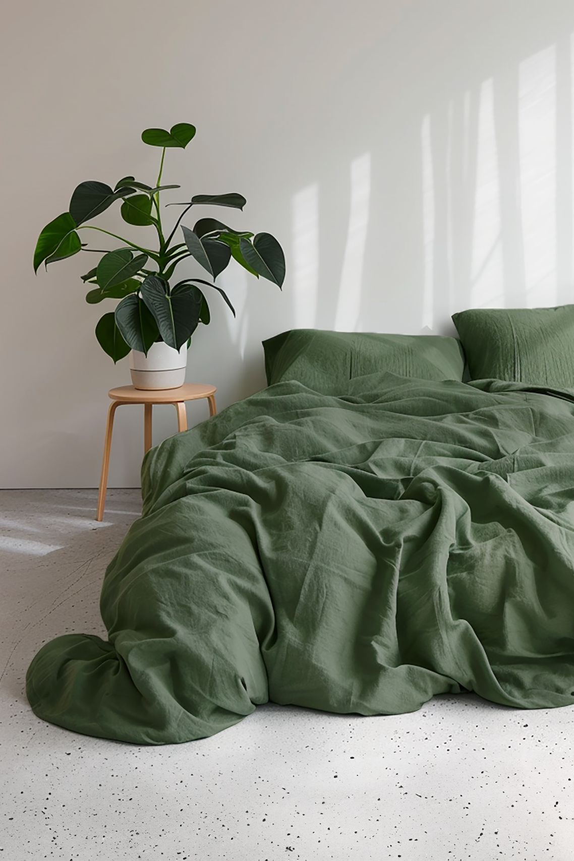 Pine linen pillowcase