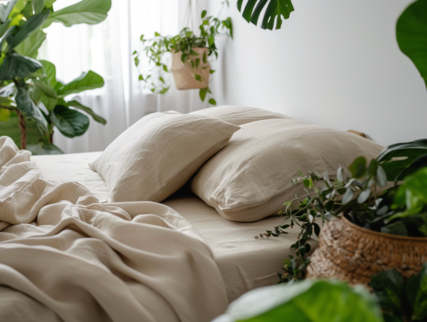 Ensemble de draps crème