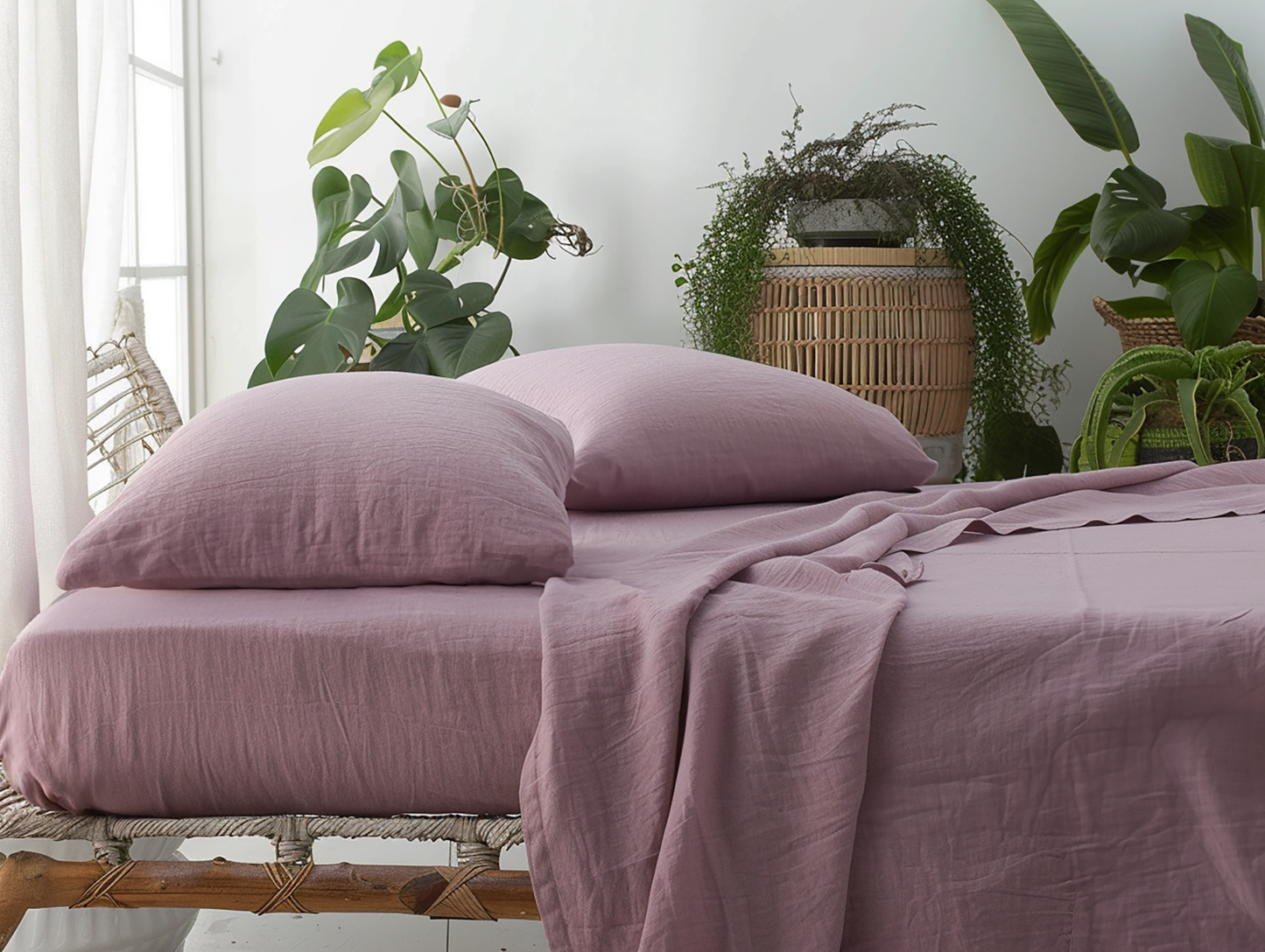 Orchid fitted sheet