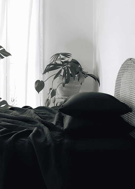 Navy fitted sheet