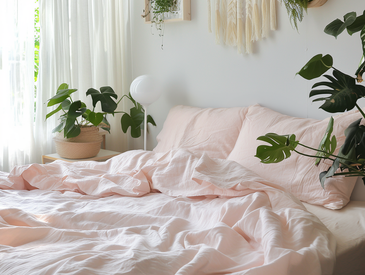 Light pink sheet set