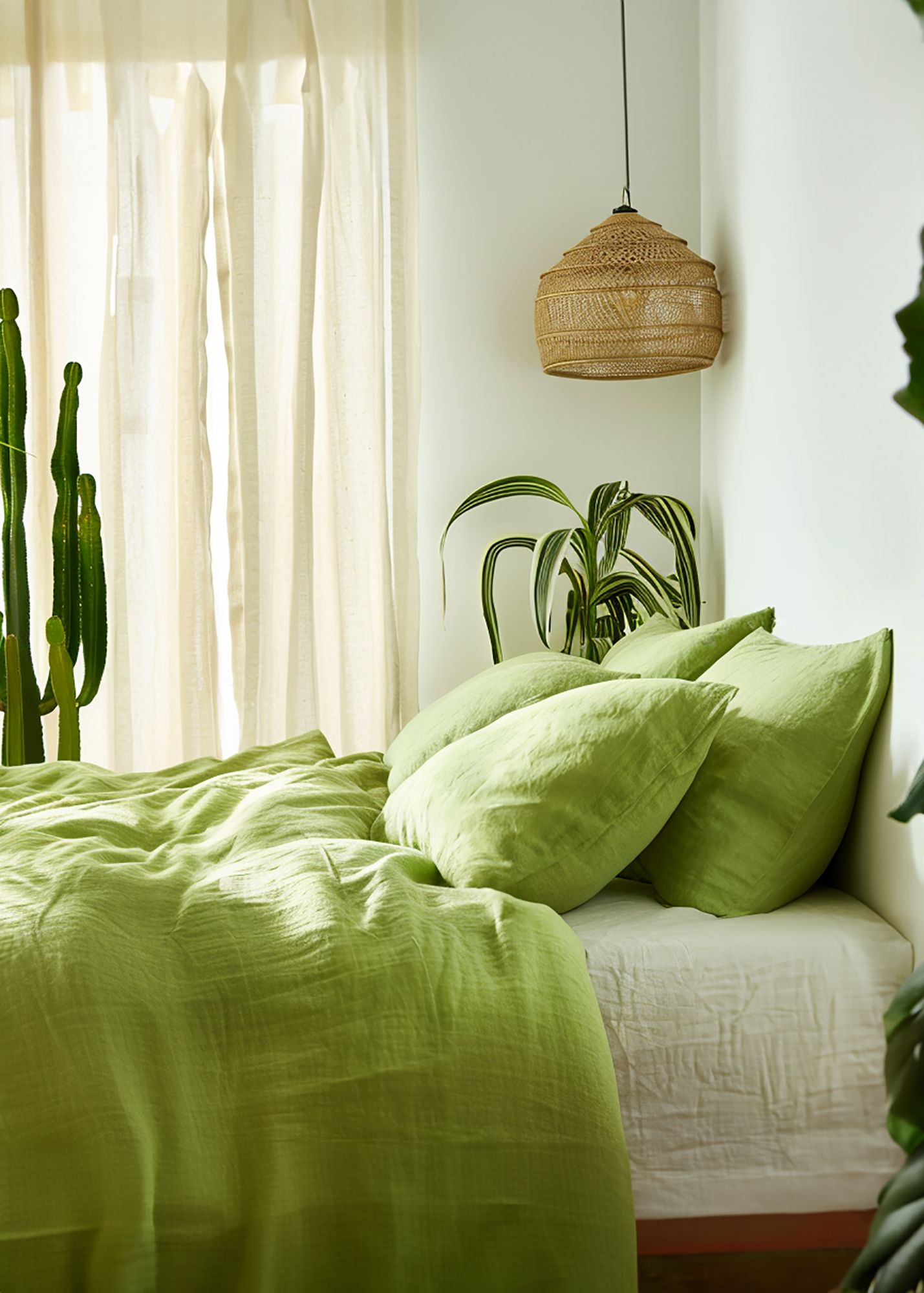 Chartreuse coverlet