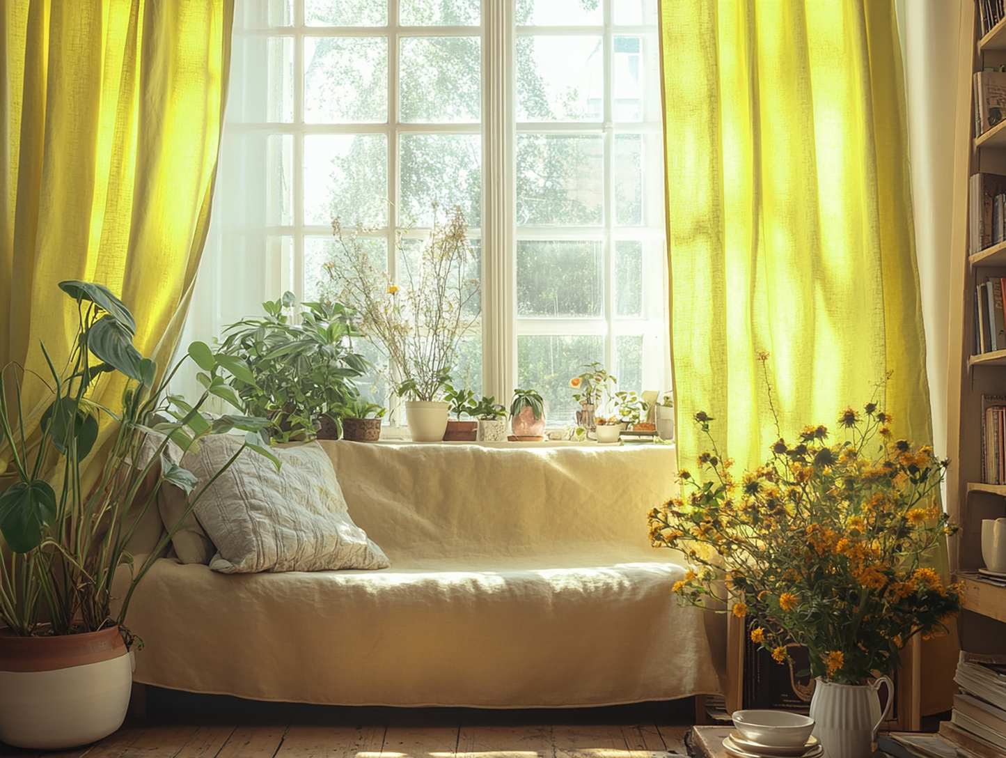 Citron curtains