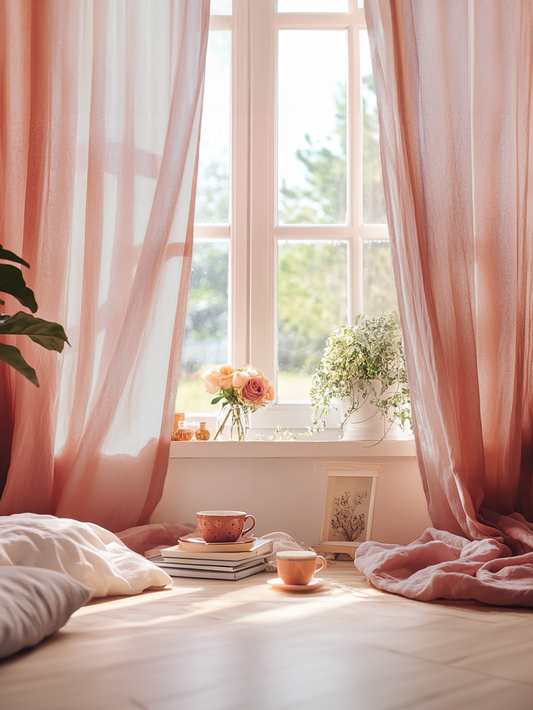 Coral curtains