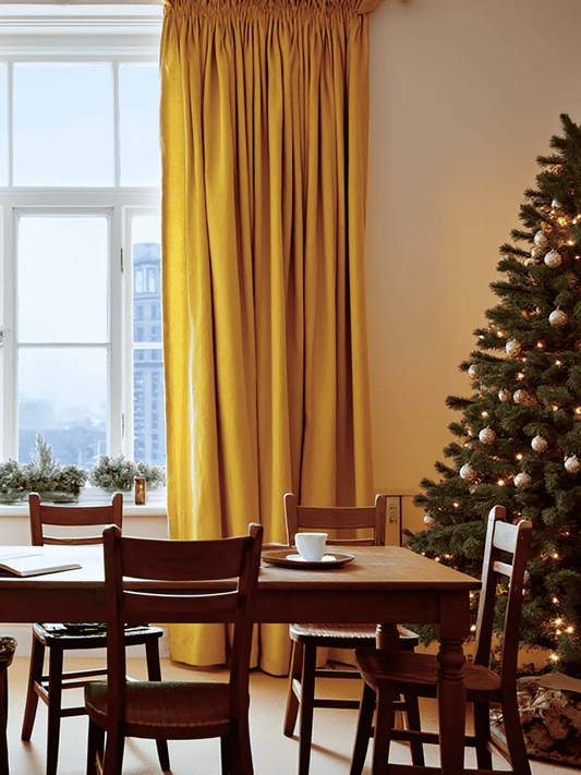 Christmas curry curtains