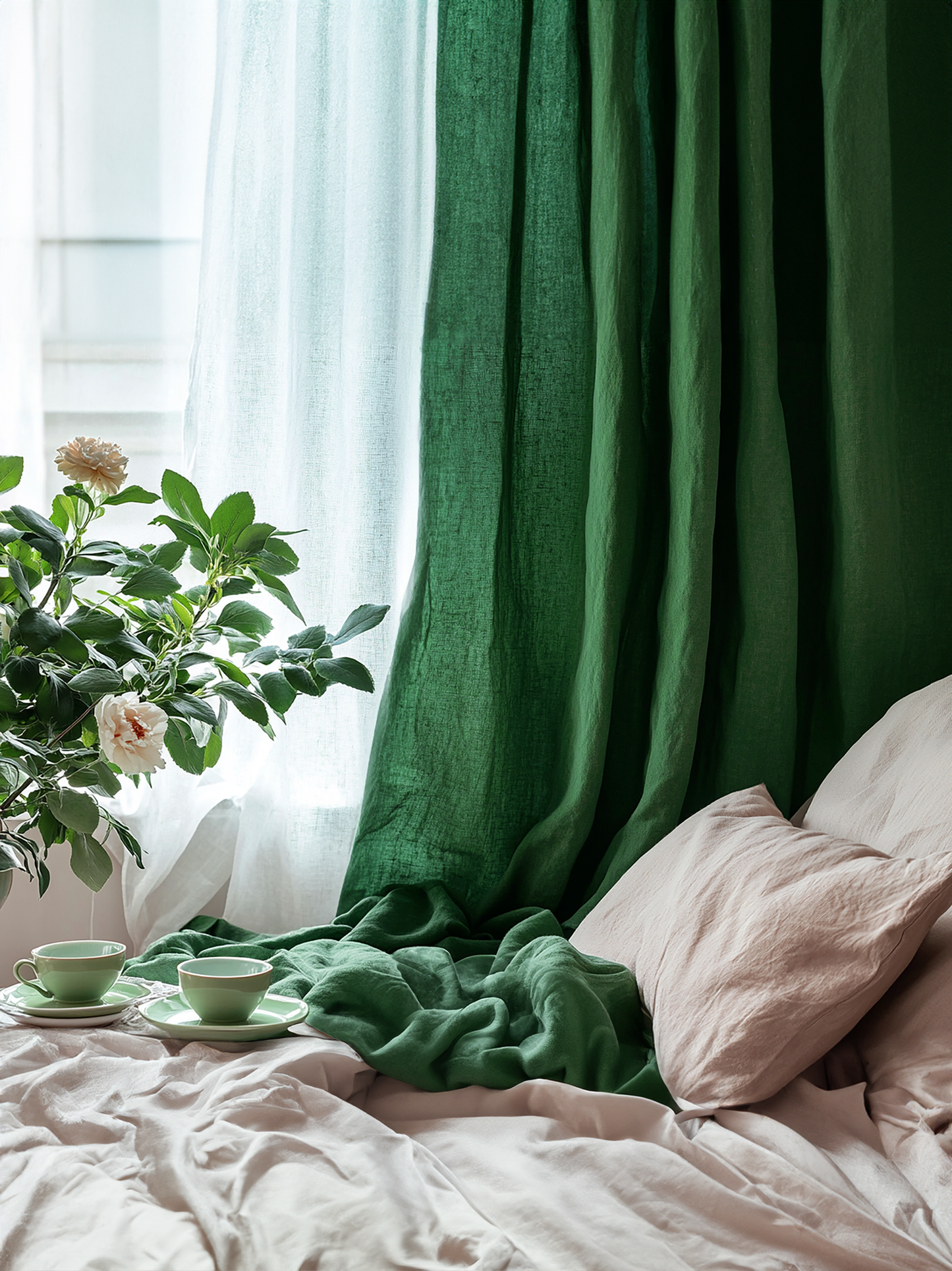 Emerald curtains