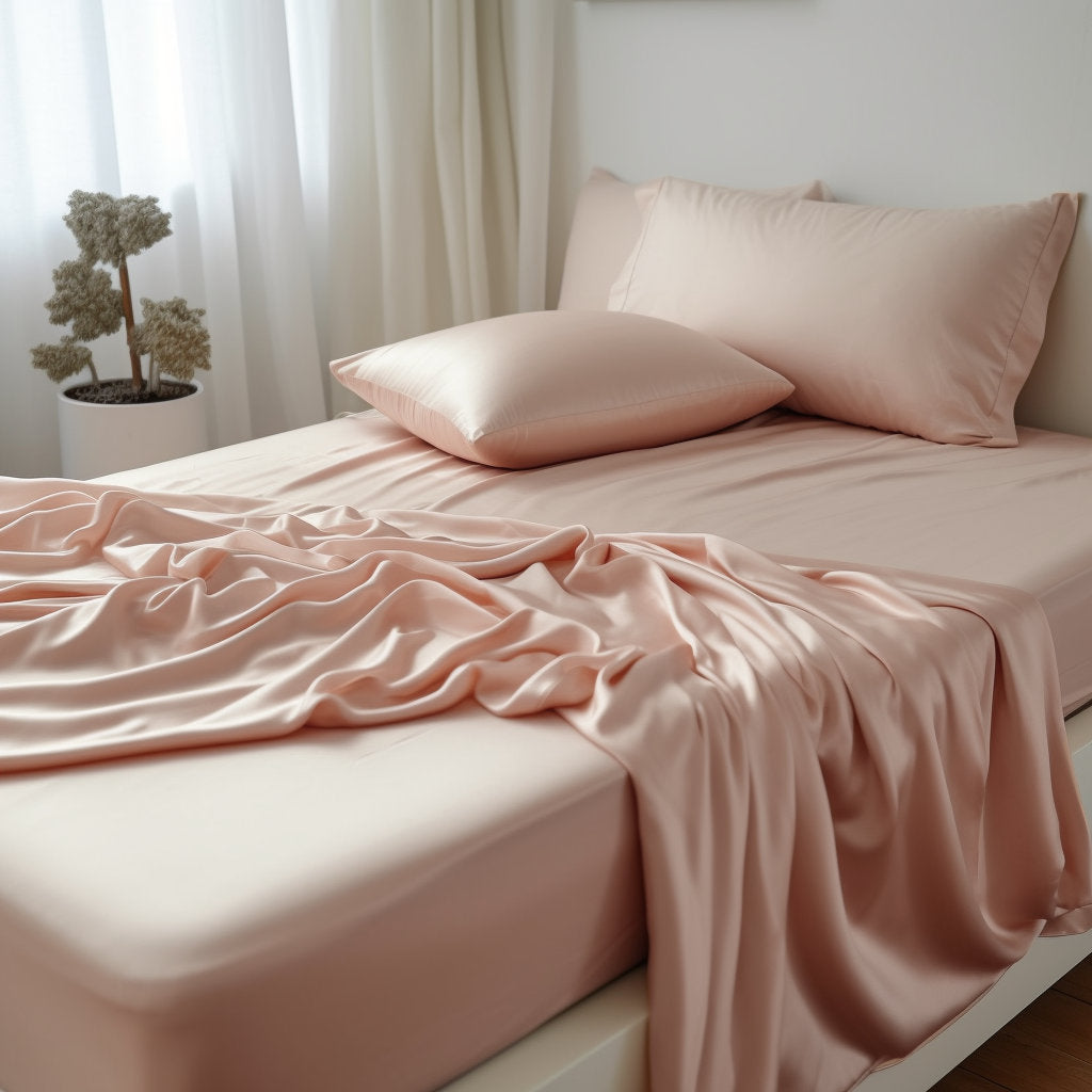 Dark chocolate satin sheet