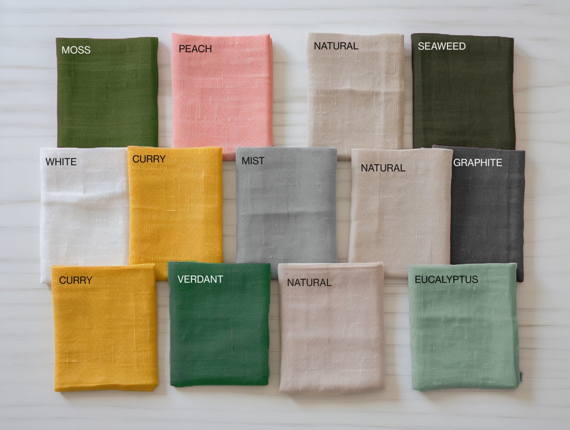 Linen fabric samples Linen fabric swatches for pillowcases duvet and sheet sets Soft solid linen home textile fabric squares Linen scraps