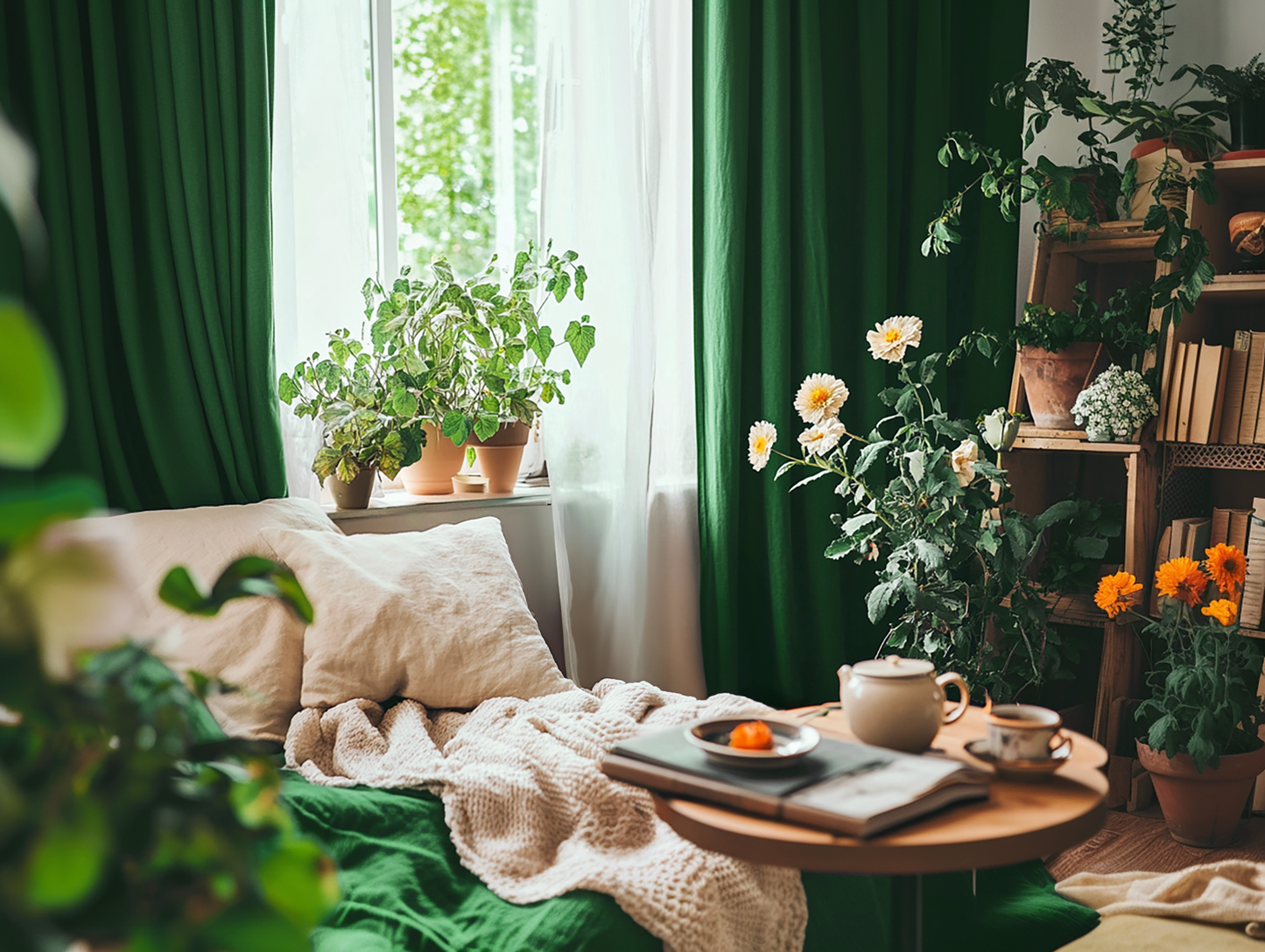Emerald curtains