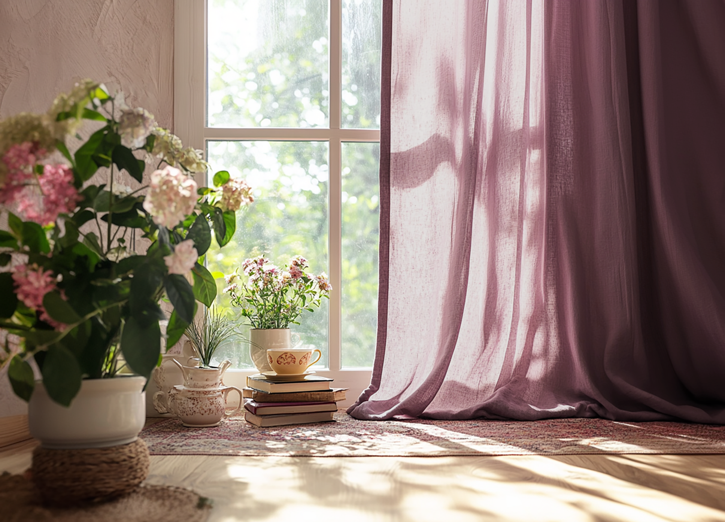 Orchid curtains