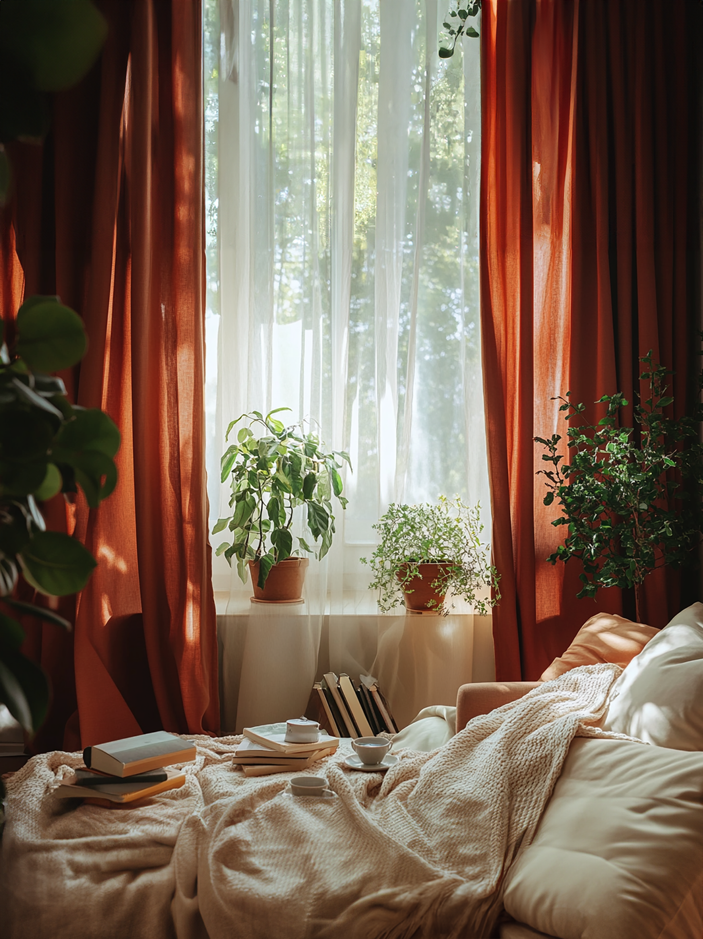 Terracotta curtains