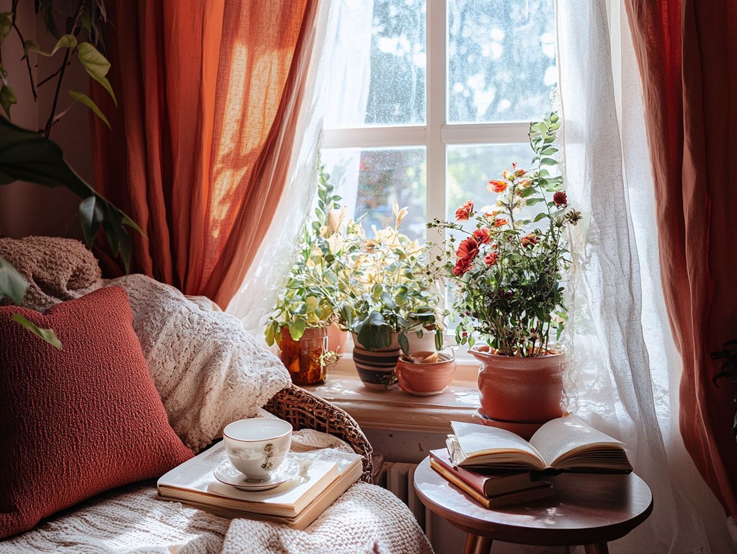 Terracotta curtains