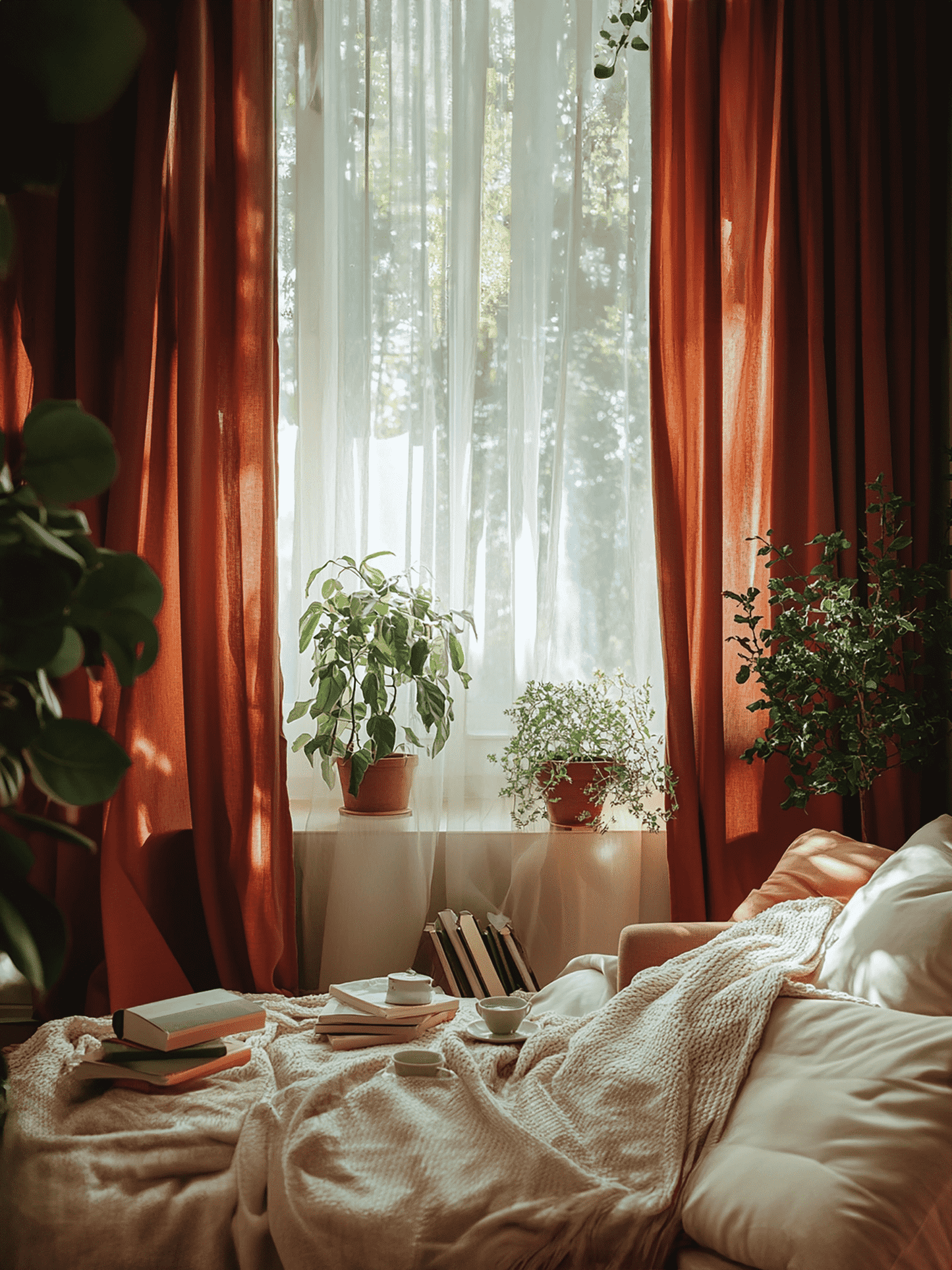 Terracotta curtains